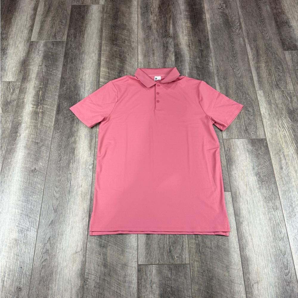 All In Motion Mens Pink Polo Top‎